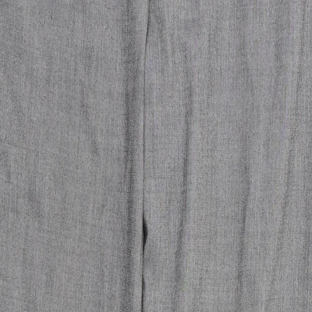 Womens UK Size 10 NEXT Regular Fit Dress Pants Grey Trousers