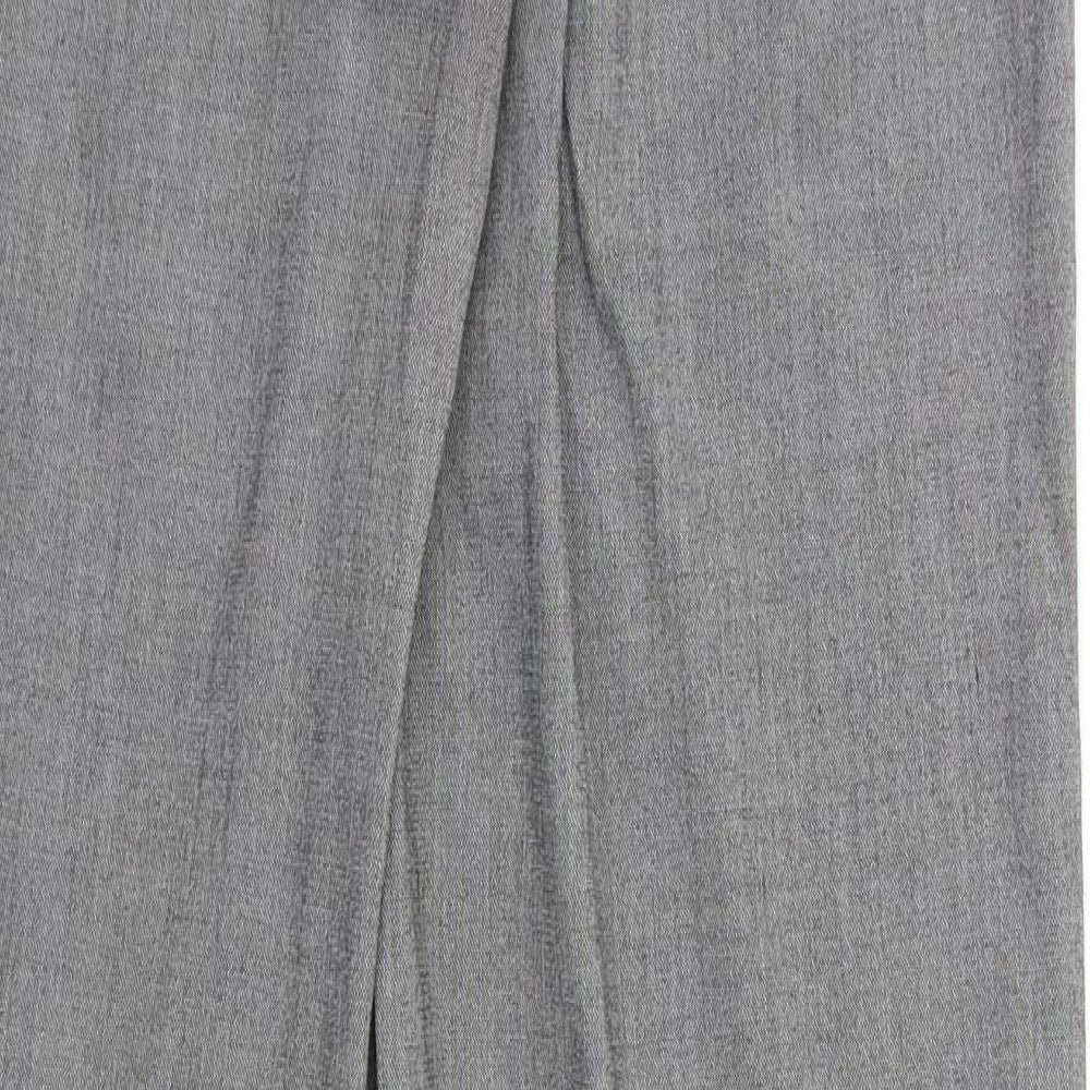 Womens UK Size 10 NEXT Regular Fit Dress Pants Grey Trousers
