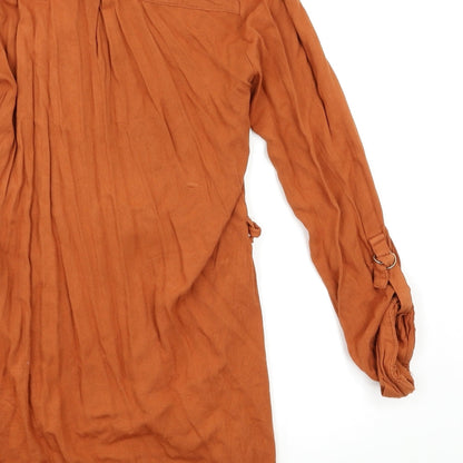 Atmosphere Womens Brown   Shirt Dress  Size 12