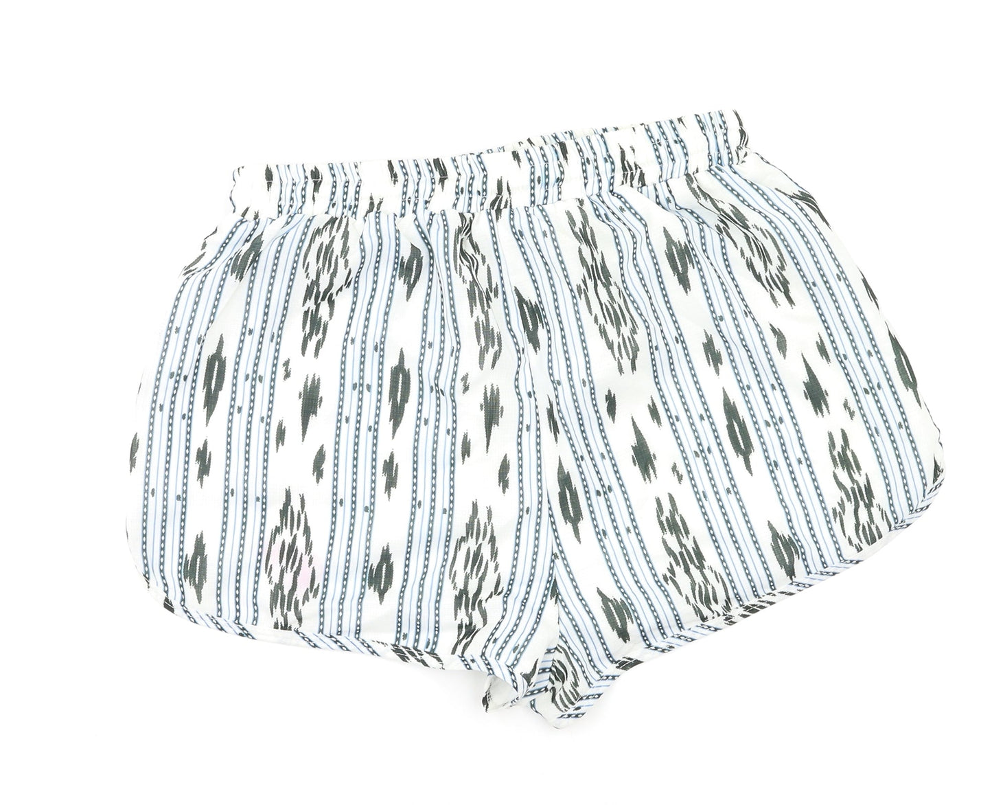 Missguided Womens Multicoloured Geometric  Bermuda Shorts Size 10