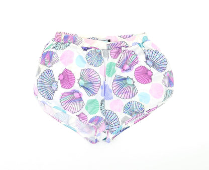 Missguided Womens Multicoloured Geometric  Bermuda Shorts Size 10