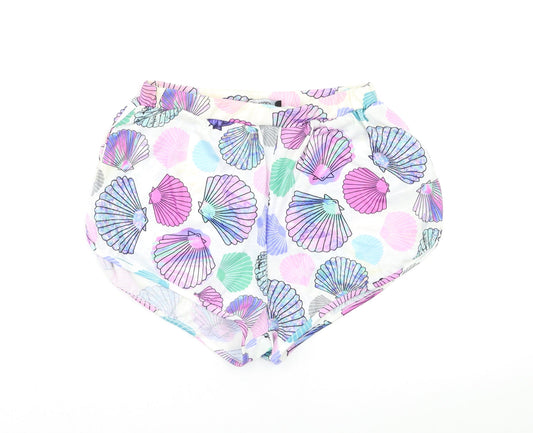 Missguided Womens Multicoloured Geometric  Bermuda Shorts Size 10