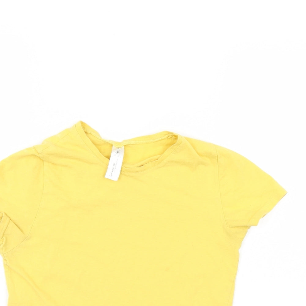 B&C Womens Yellow   Basic T-Shirt Size M