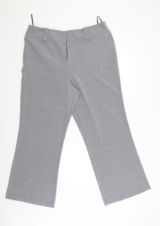Florence & Fred Womens Grey   Capri Trousers Size 18 L29 in