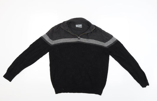 TU Mens Black   Pullover Jumper Size S