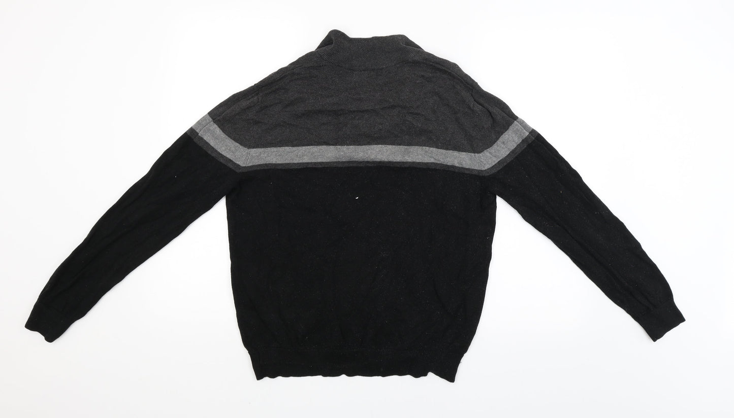 TU Mens Black   Pullover Jumper Size S