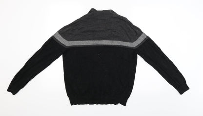 TU Mens Black   Pullover Jumper Size S