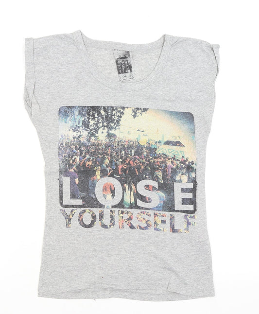 Preworn Mens Grey    T-Shirt Size S