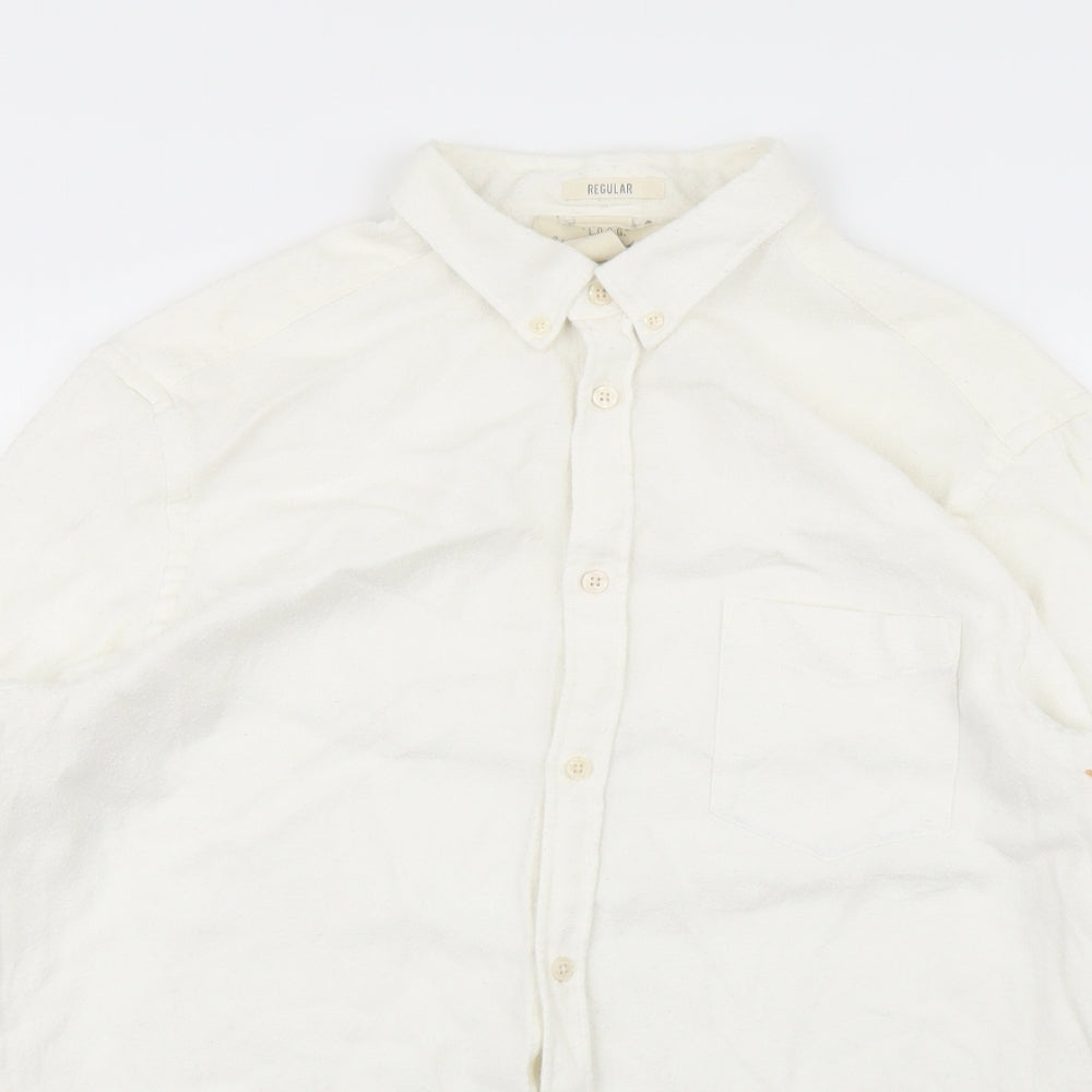 H&M Mens White    Polo Size XL