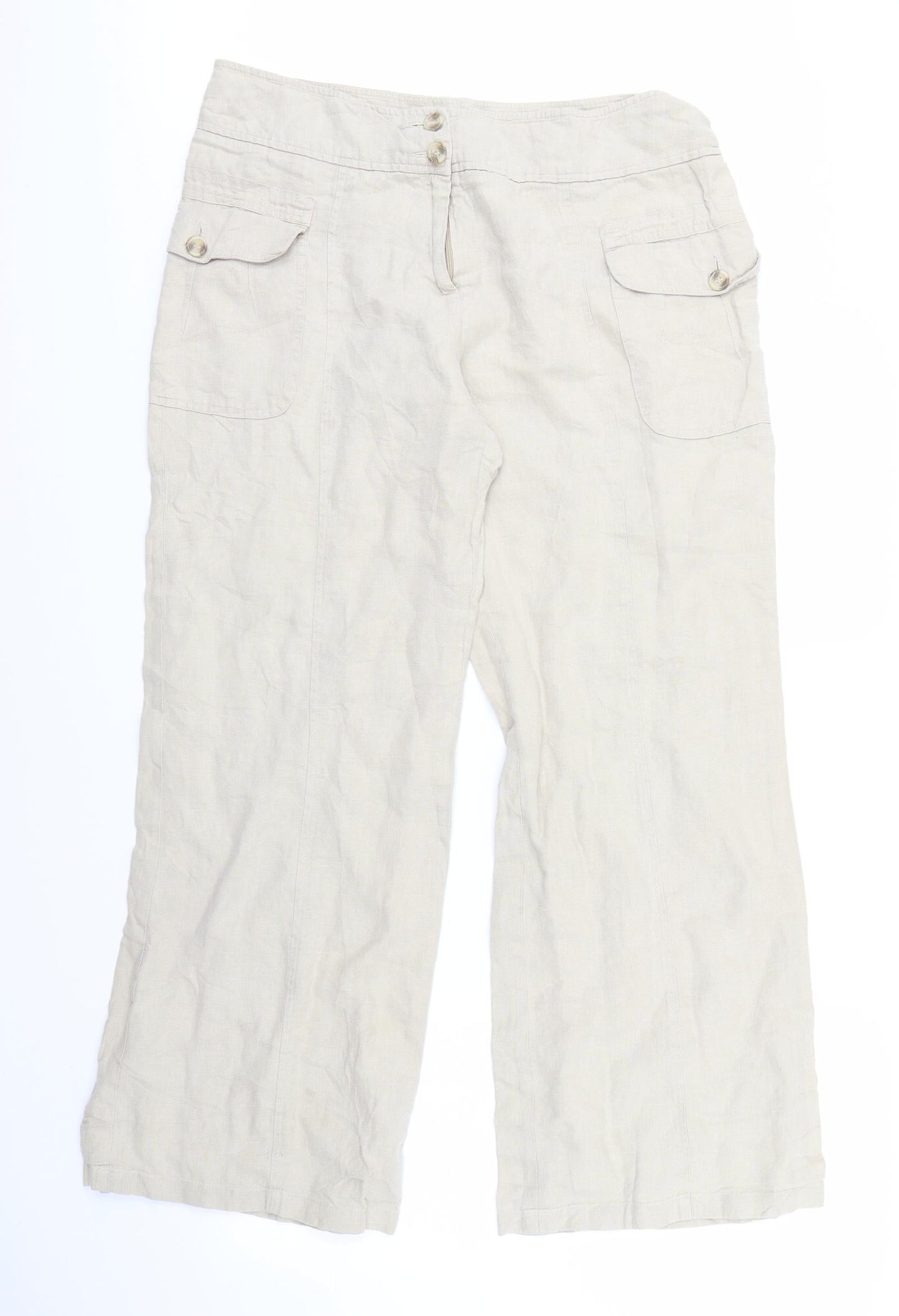 Primark Mens Brown   Capri Trousers Size 16 L28 in