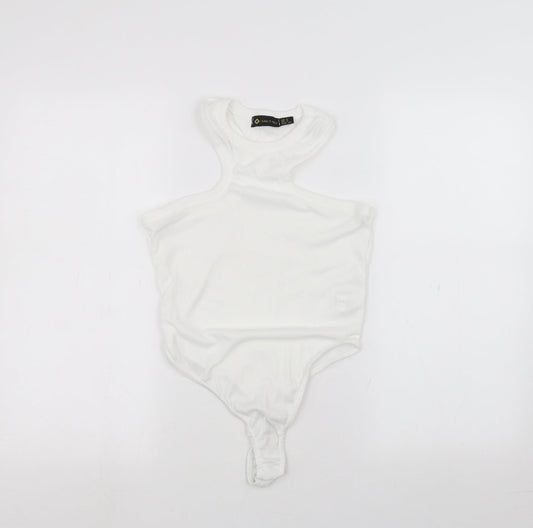 I SAW IT FIRST Womens White   Bodysuit One-Piece Size 8