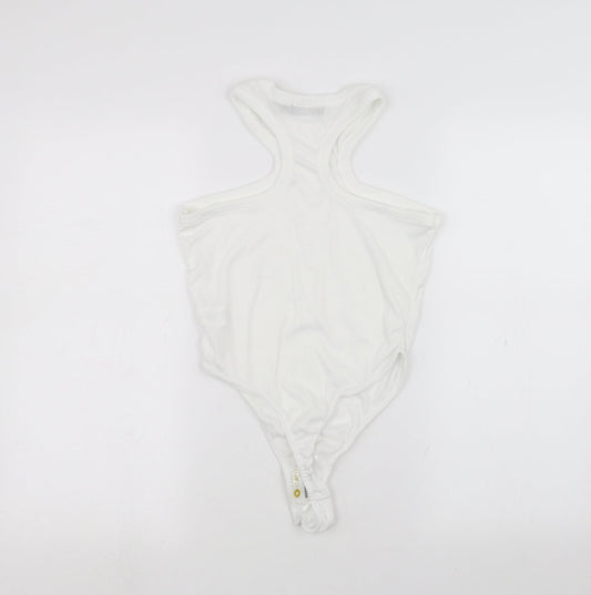 I SAW IT FIRST Womens White   Bodysuit One-Piece Size 8