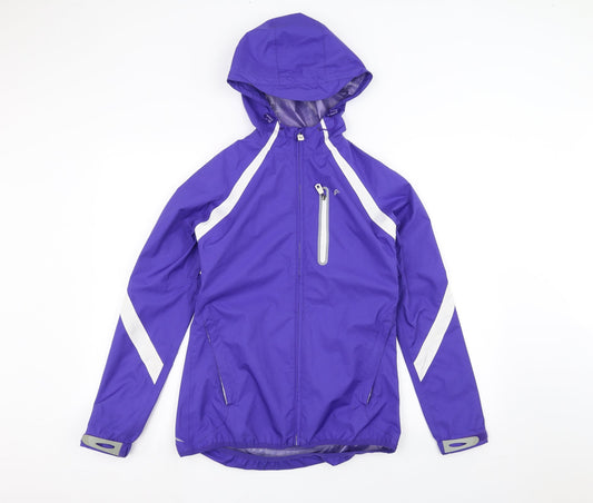 F&F Womens Purple   Rain Coat Coat Size 8