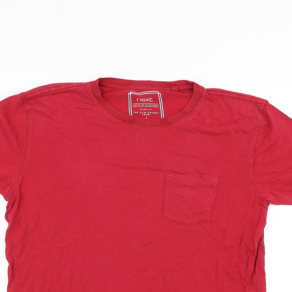 NEXT Mens Red    T-Shirt Size S