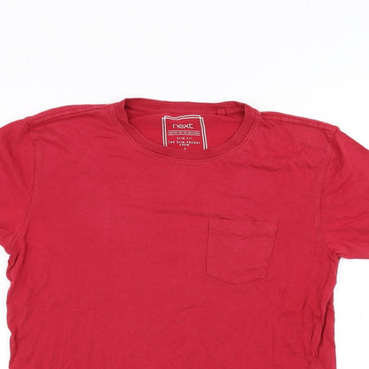 NEXT Mens Red    T-Shirt Size S