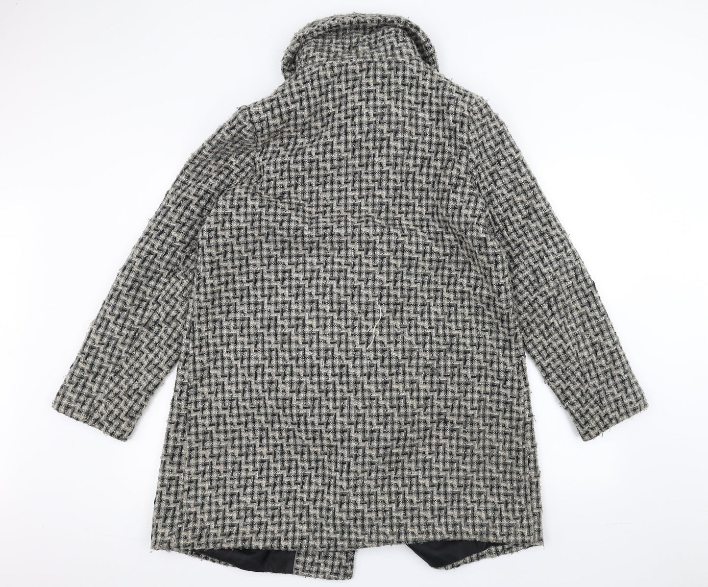 Womens UK Size L debinhams Grey Pea Coat