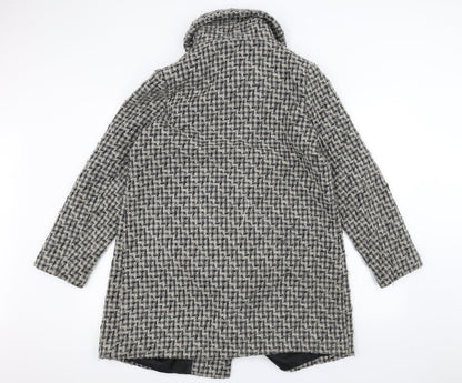 Womens UK Size L debinhams Grey Pea Coat