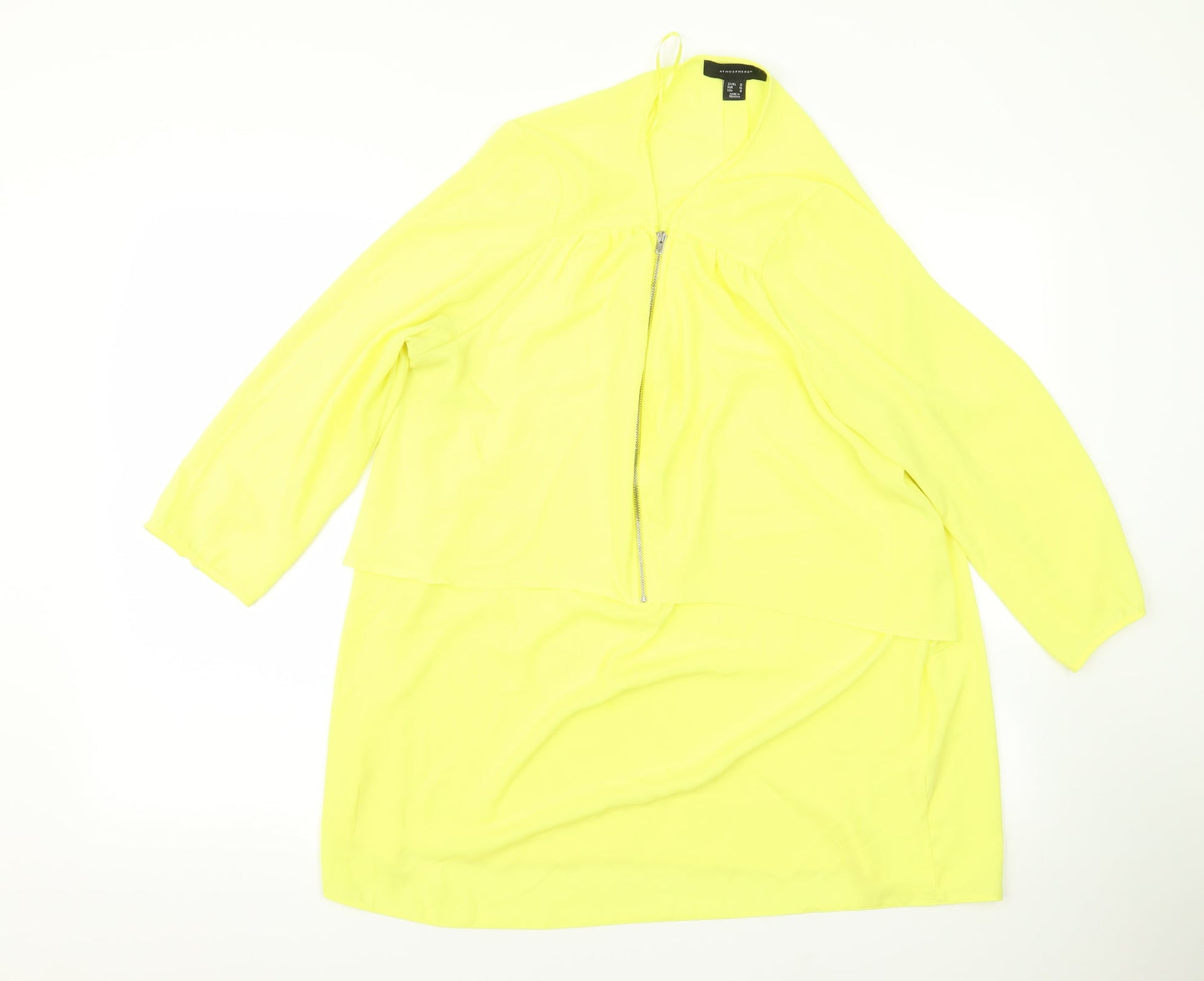 Atmosphere Womens Yellow   Basic Blouse Size 12
