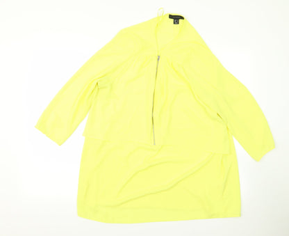 Atmosphere Womens Yellow   Basic Blouse Size 12