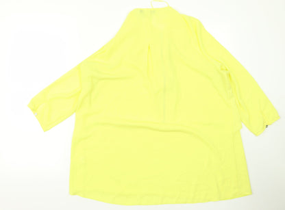Atmosphere Womens Yellow   Basic Blouse Size 12