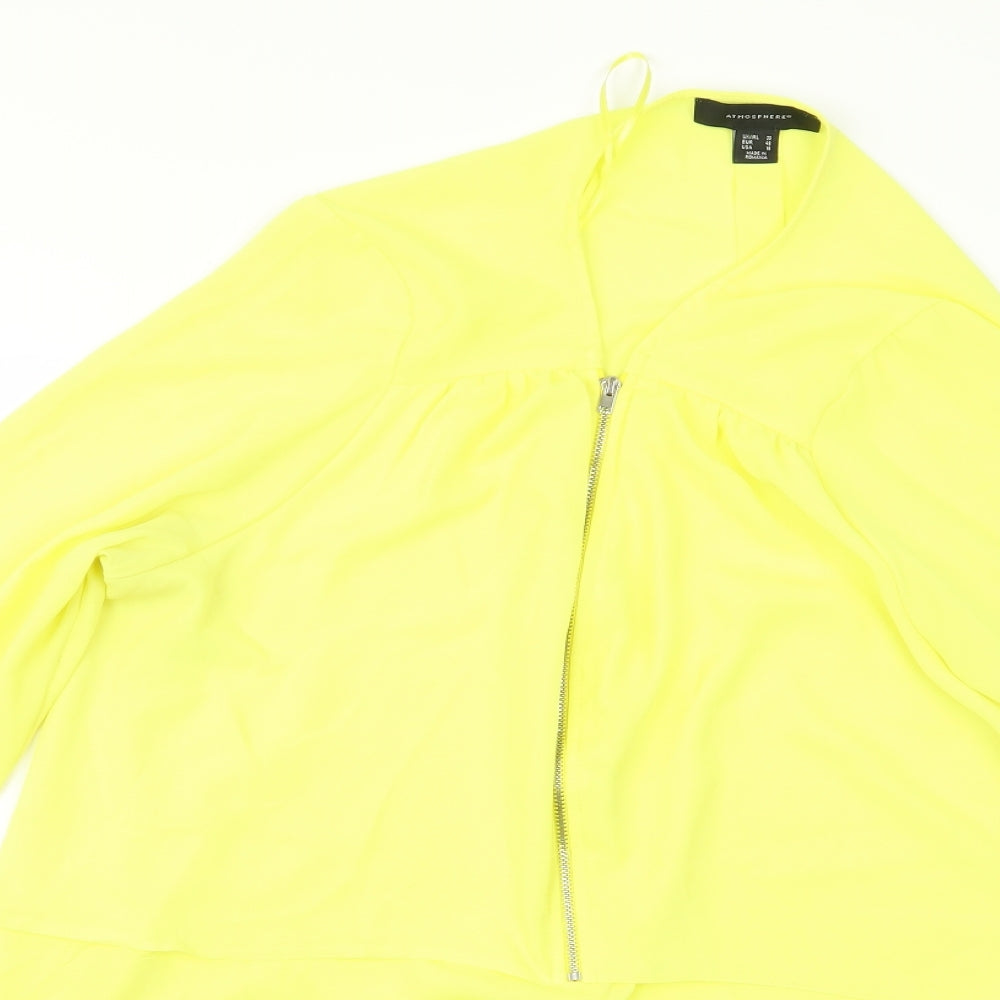Atmosphere Womens Yellow   Basic Blouse Size 12