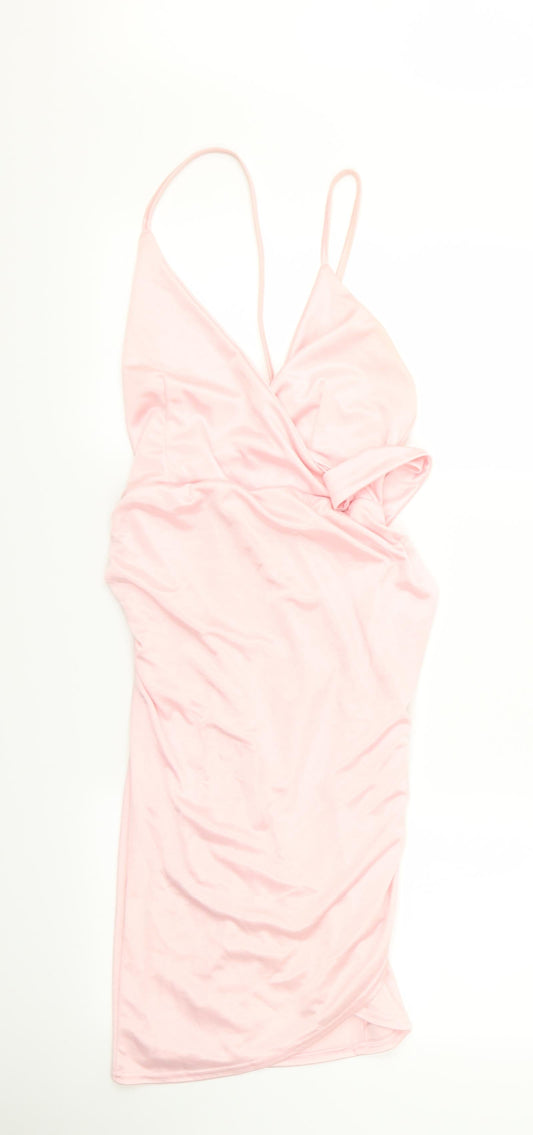 Quiz Womens Pink  Rayon Pencil Dress  Size 14