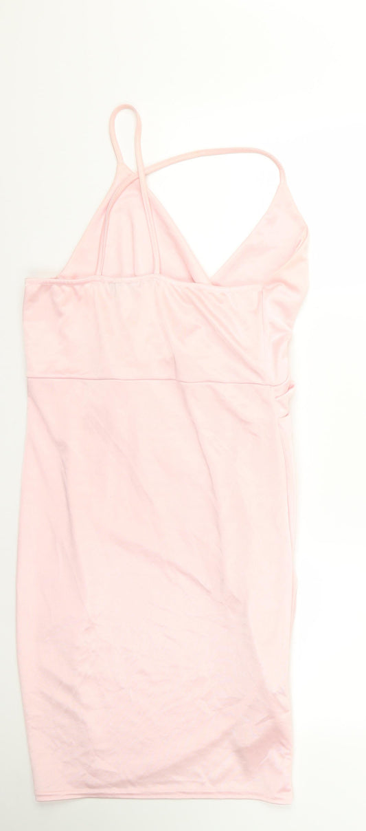 Quiz Womens Pink  Rayon Pencil Dress  Size 14