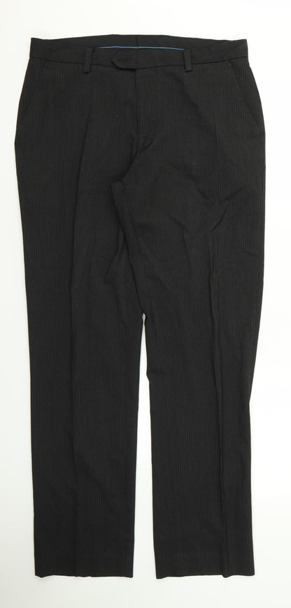 F&F Womens Black   Trousers  Size 34 L31 in