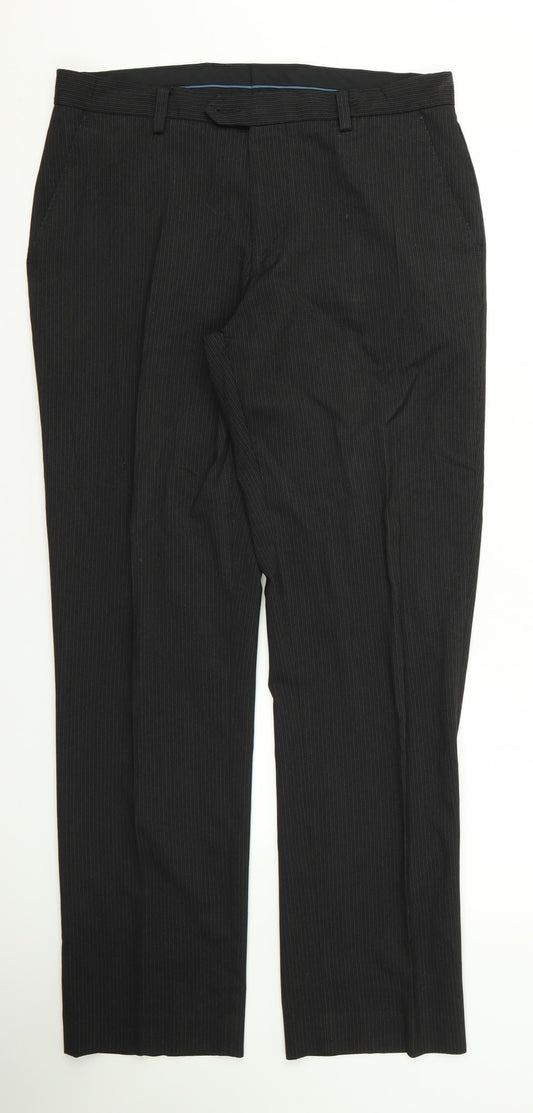F&F Womens Black   Trousers  Size 34 L31 in