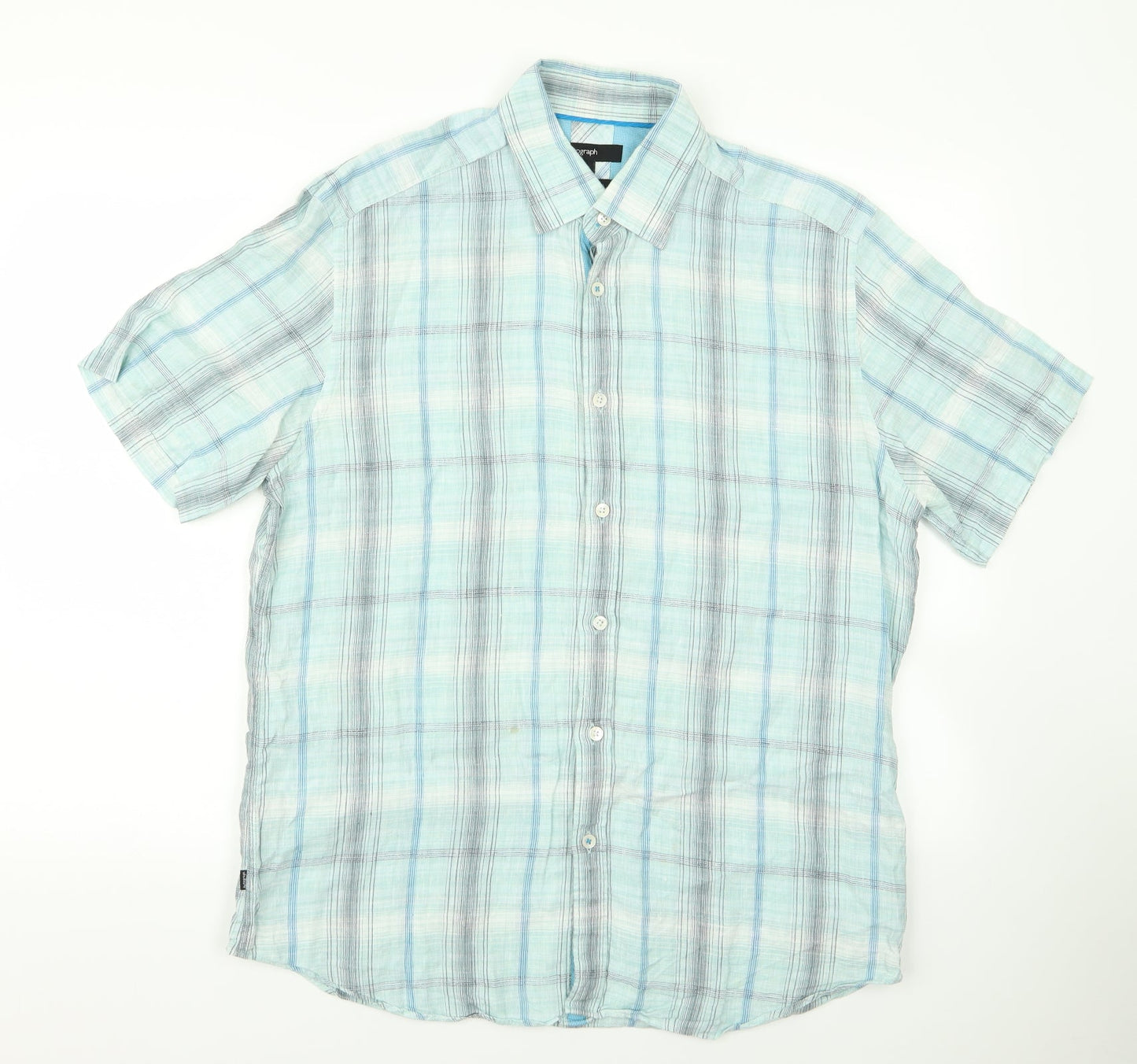 Autograph Womens Blue   Basic Button-Up Size L