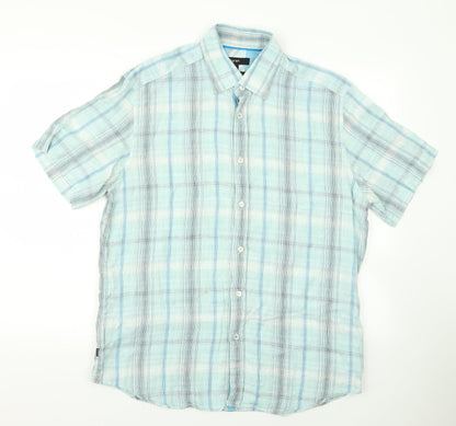 Autograph Womens Blue   Basic Button-Up Size L