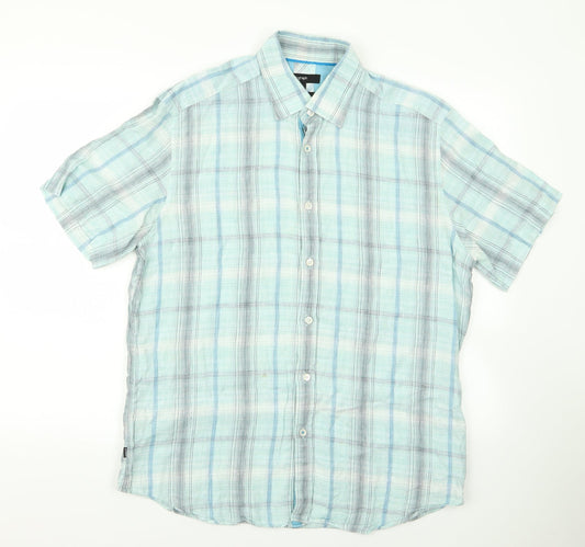 Autograph Womens Blue   Basic Button-Up Size L