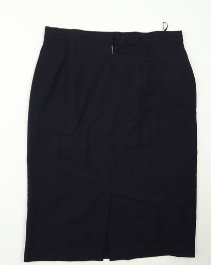 Basler Womens Black  Rayon Straight & Pencil Set Size 34