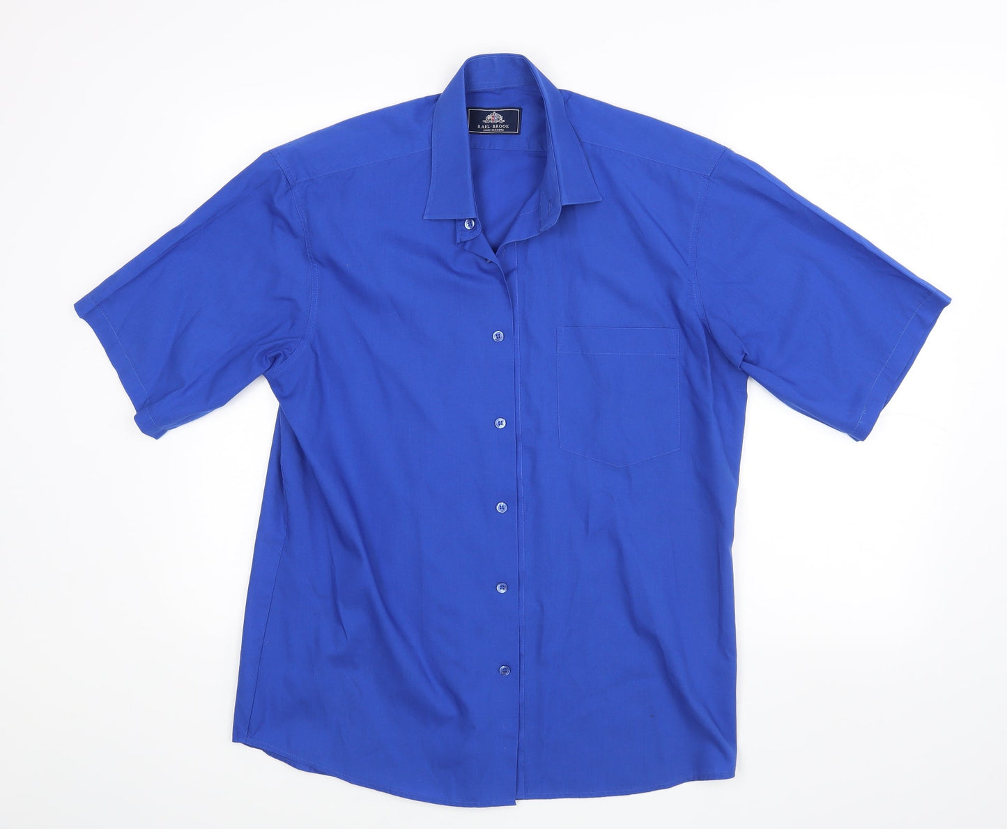 Rael Brook Mens Blue    Dress Shirt Size 15