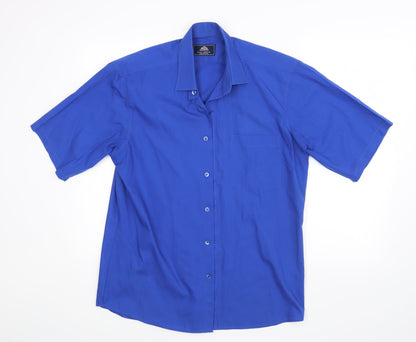 Rael Brook Mens Blue    Dress Shirt Size 15