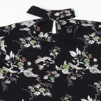 Womens UK Size 8 Atmosphere Black Basic Blouse