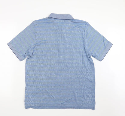 Lincoln Mens Blue    Polo Size L