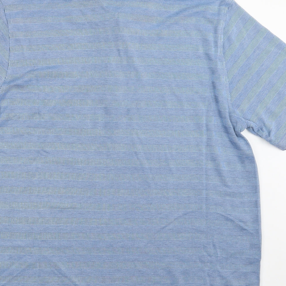 Lincoln Mens Blue    Polo Size L