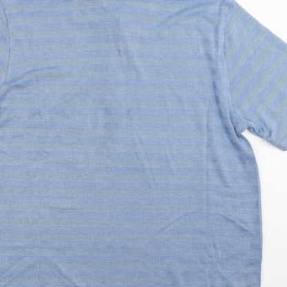 Lincoln Mens Blue    Polo Size L