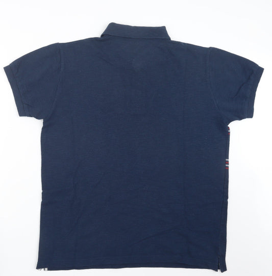 W&B Mens Blue    Polo Size L