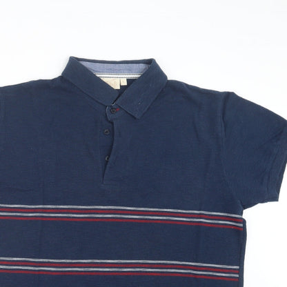 W&B Mens Blue    Polo Size L