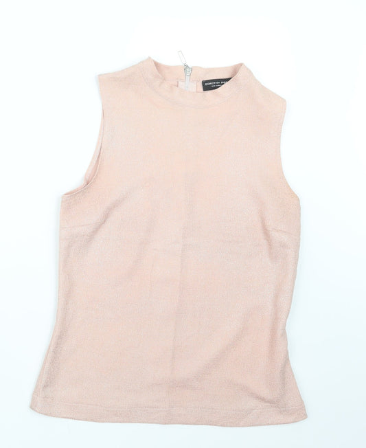 Womens UK Size 14 Dorothy Perkins Pink Basic Blouse