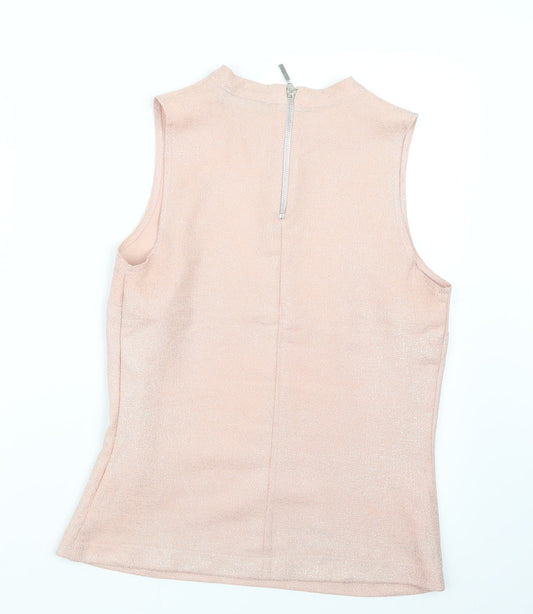 Womens UK Size 14 Dorothy Perkins Pink Basic Blouse