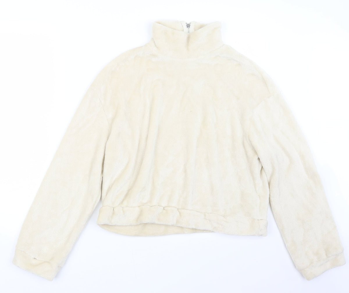 SHEIN Womens Ivory   Pullover Sweatshirt Size M