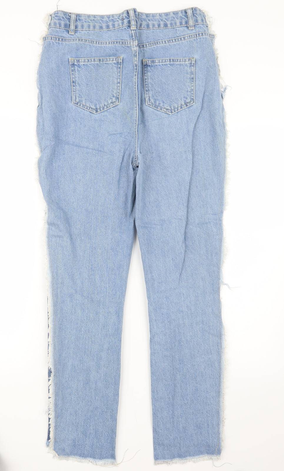 Nasty Gal Womens Blue  Denim Straight Jeans Size 10 L27 in