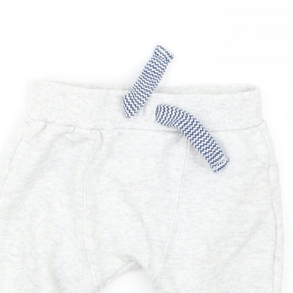 F&F Boys Grey   Jogger Trousers Size 3-6 Months