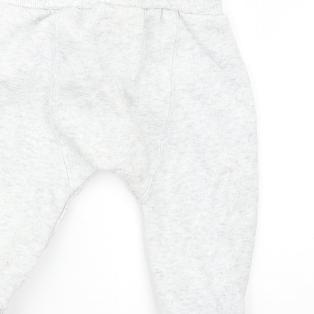 F&F Boys Grey   Jogger Trousers Size 3-6 Months