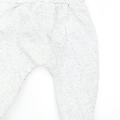 F&F Boys Grey   Jogger Trousers Size 3-6 Months