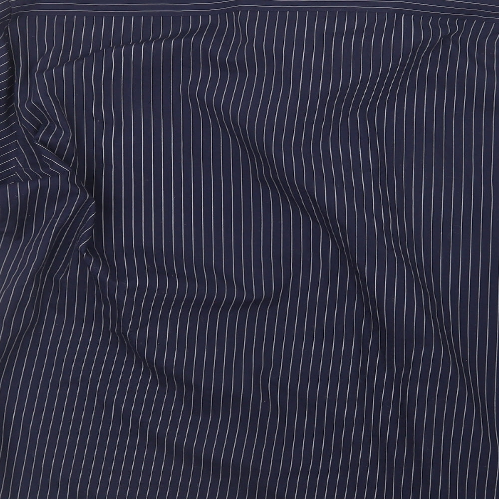 Taylor & Wright Mens Blue Striped   Button-Up Size L