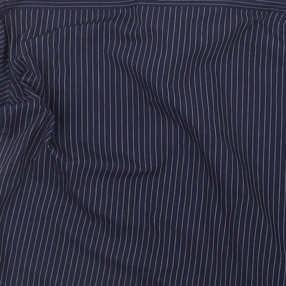 Taylor & Wright Mens Blue Striped   Button-Up Size L